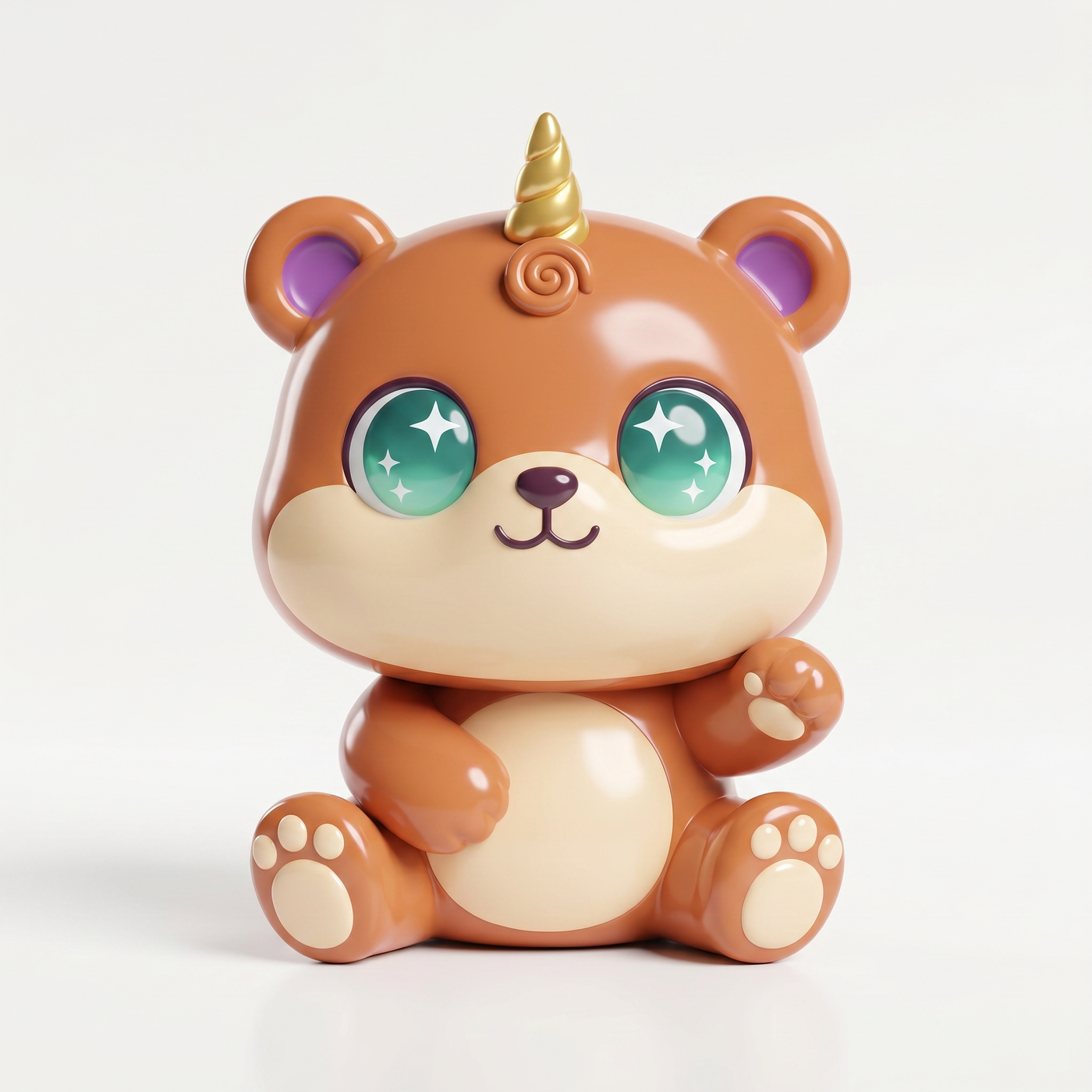 Boba Bear, the caramel unicorn bear