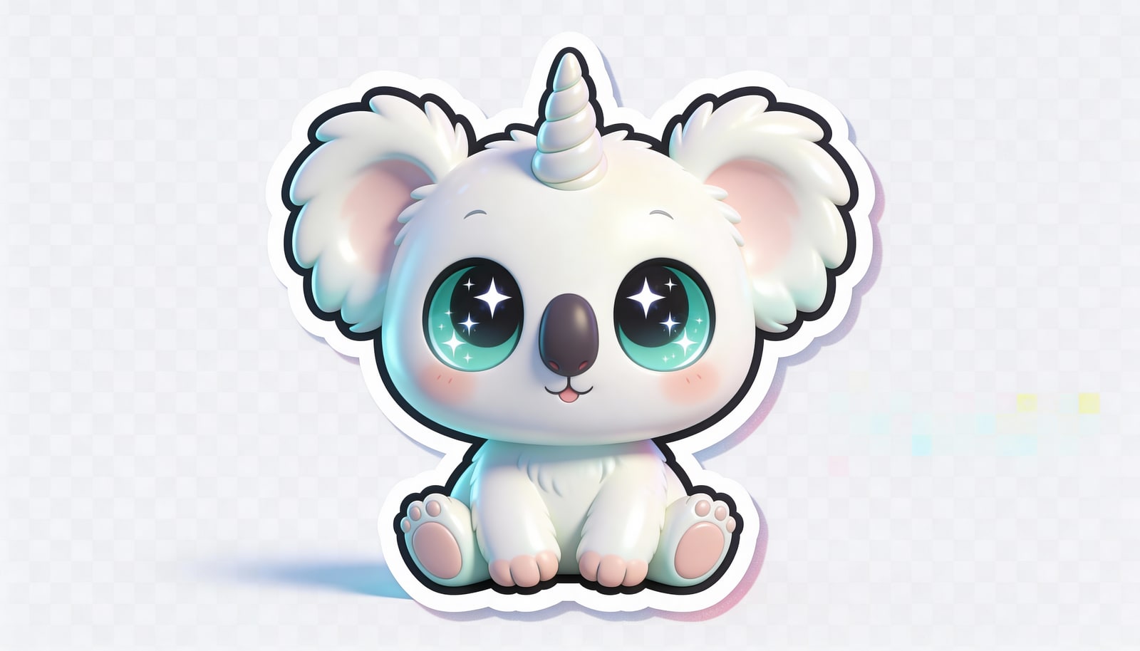 Koala Cream, the pearl white unicorn koala